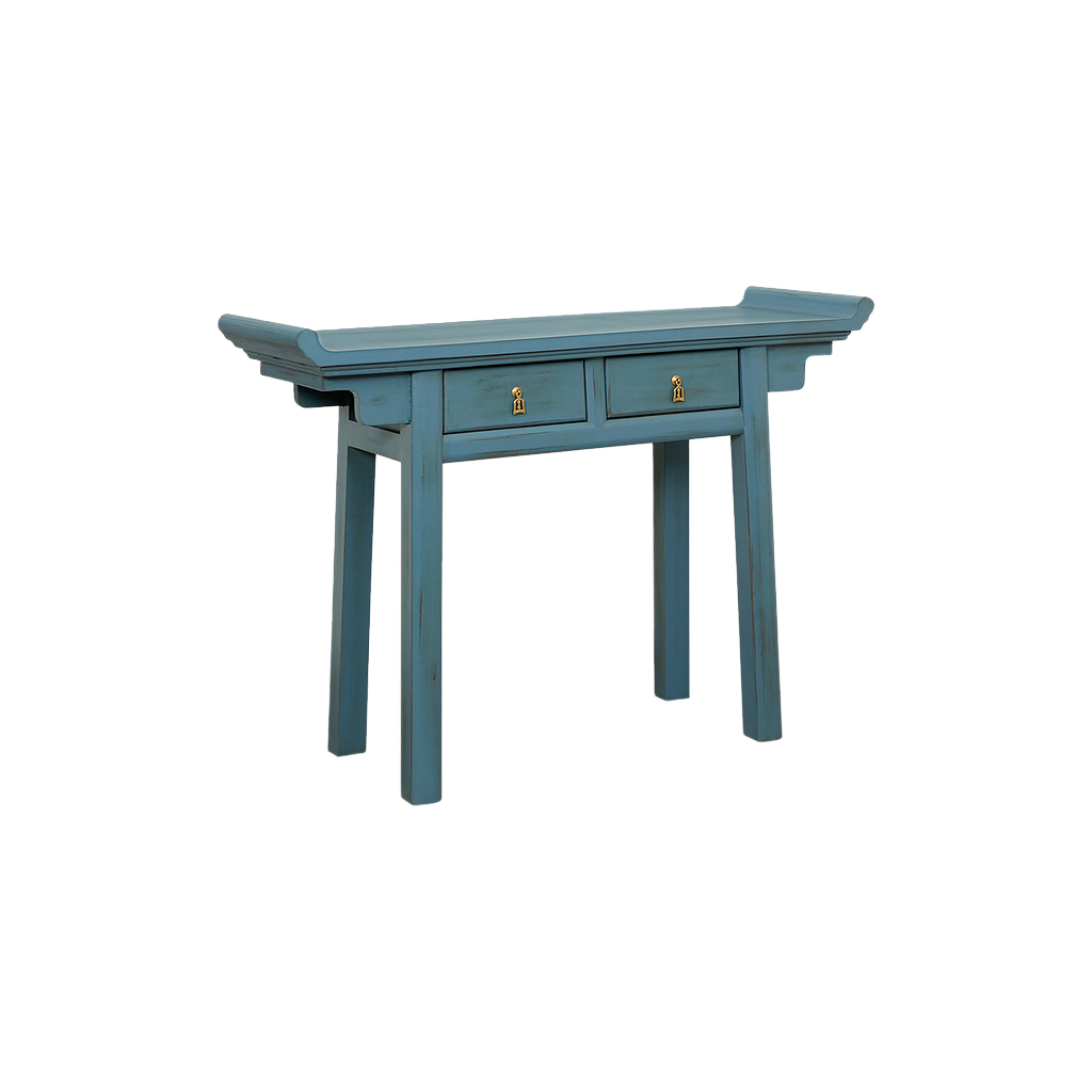 NANKIN - Console table L120 - Shabby stone blue