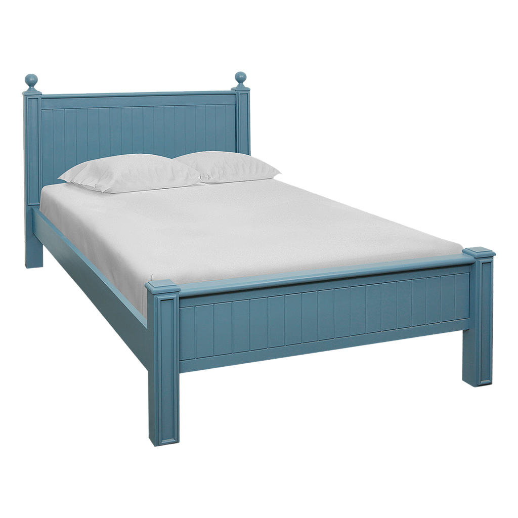 ALES - Twin size Bed 120x200 - Stone blue