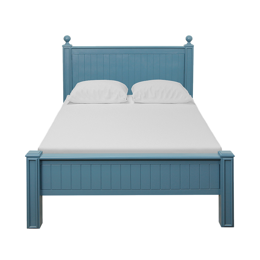 ALES - Twin size Bed 120x200 - Stone blue
