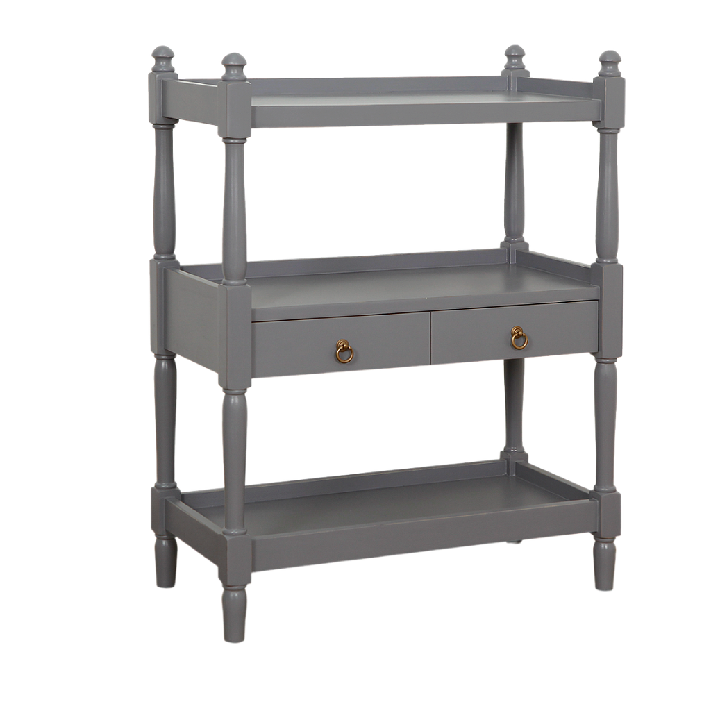 BRIANA - Kitchen storage shelf L80 - Brocante pearl grey