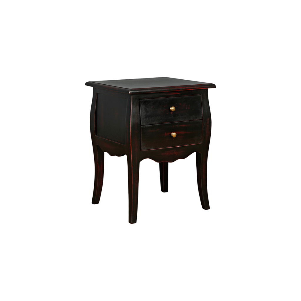 FLORIE - Bedside table H65 - Shabby black
