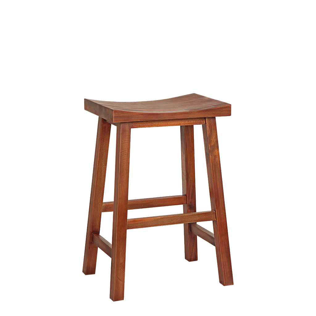 WALDAU - Wooden stool H60 - Washed antic