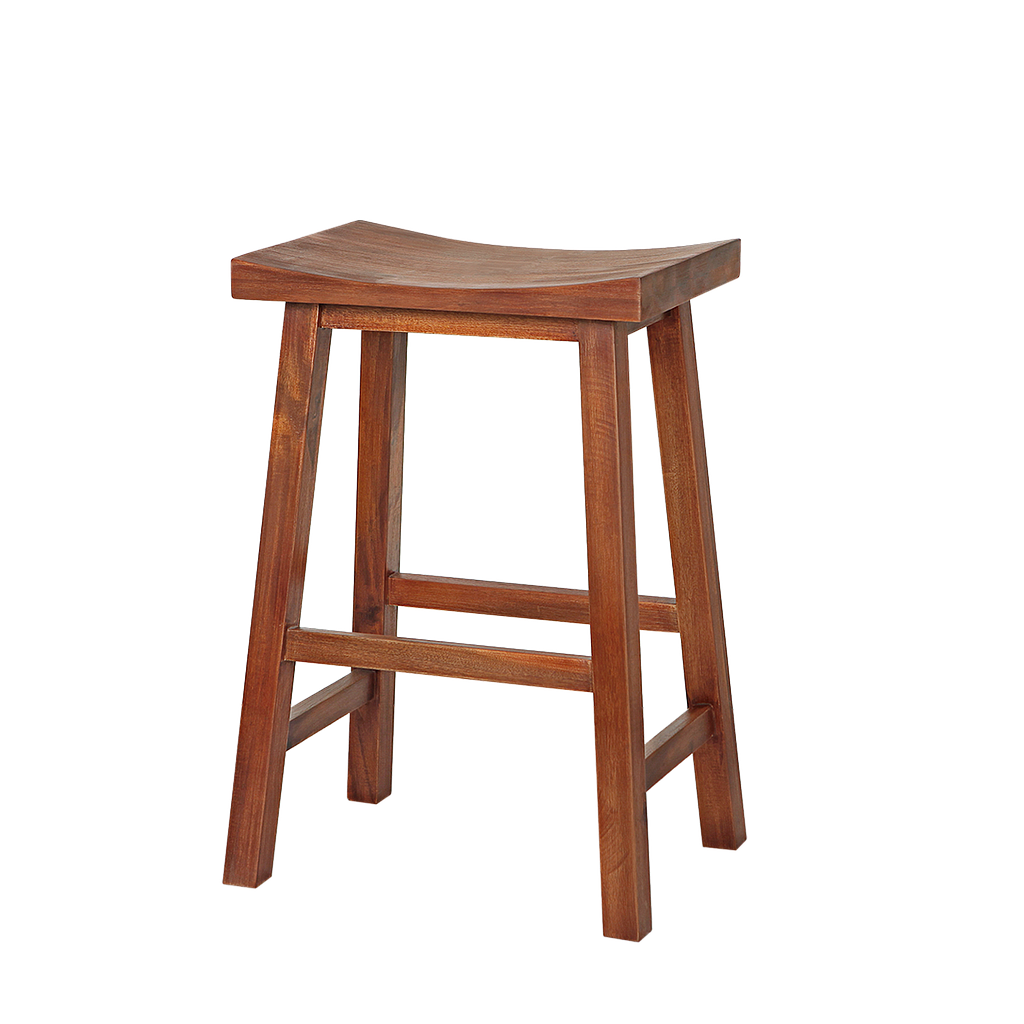 WALDAU - Wooden stool H60 - Washed antic
