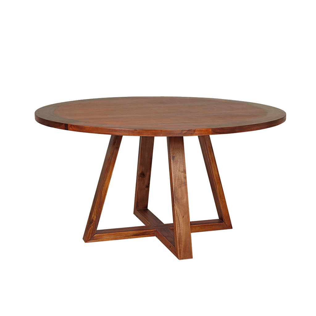 MICHA - Dining table Diam.140 - Washed antic