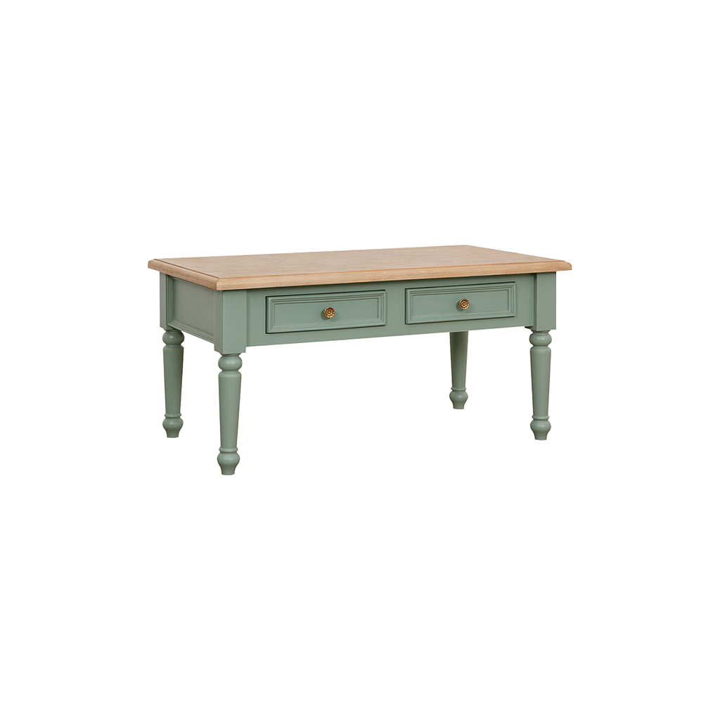 BERENICE - Coffee table L90 x W50 - Brocante mint and Toffee