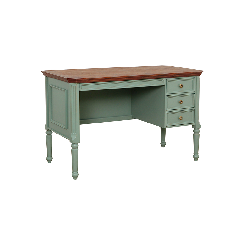 LISANDRO - Desk L120 x W60 - Brocante mint and Washed antic