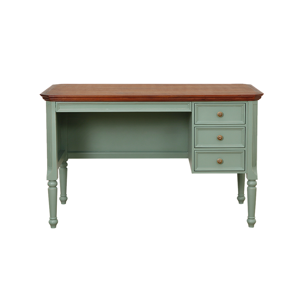 LISANDRO - Desk L120 x W60 - Brocante mint and Washed antic