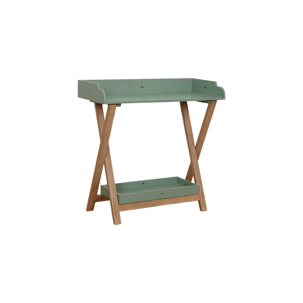 SAHARA - Folding Console table L90 - Toffee and Patina mint