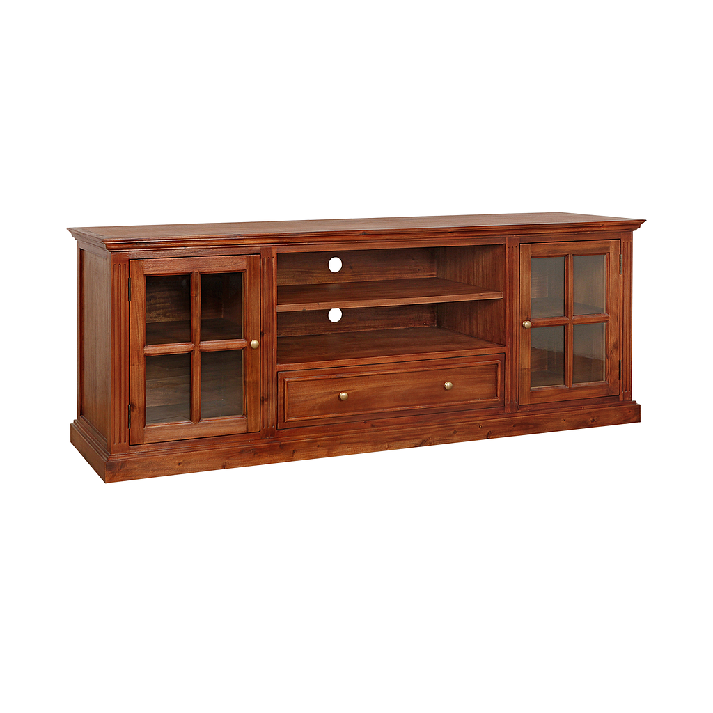 JERZY - TV stand L180 - Washed antic