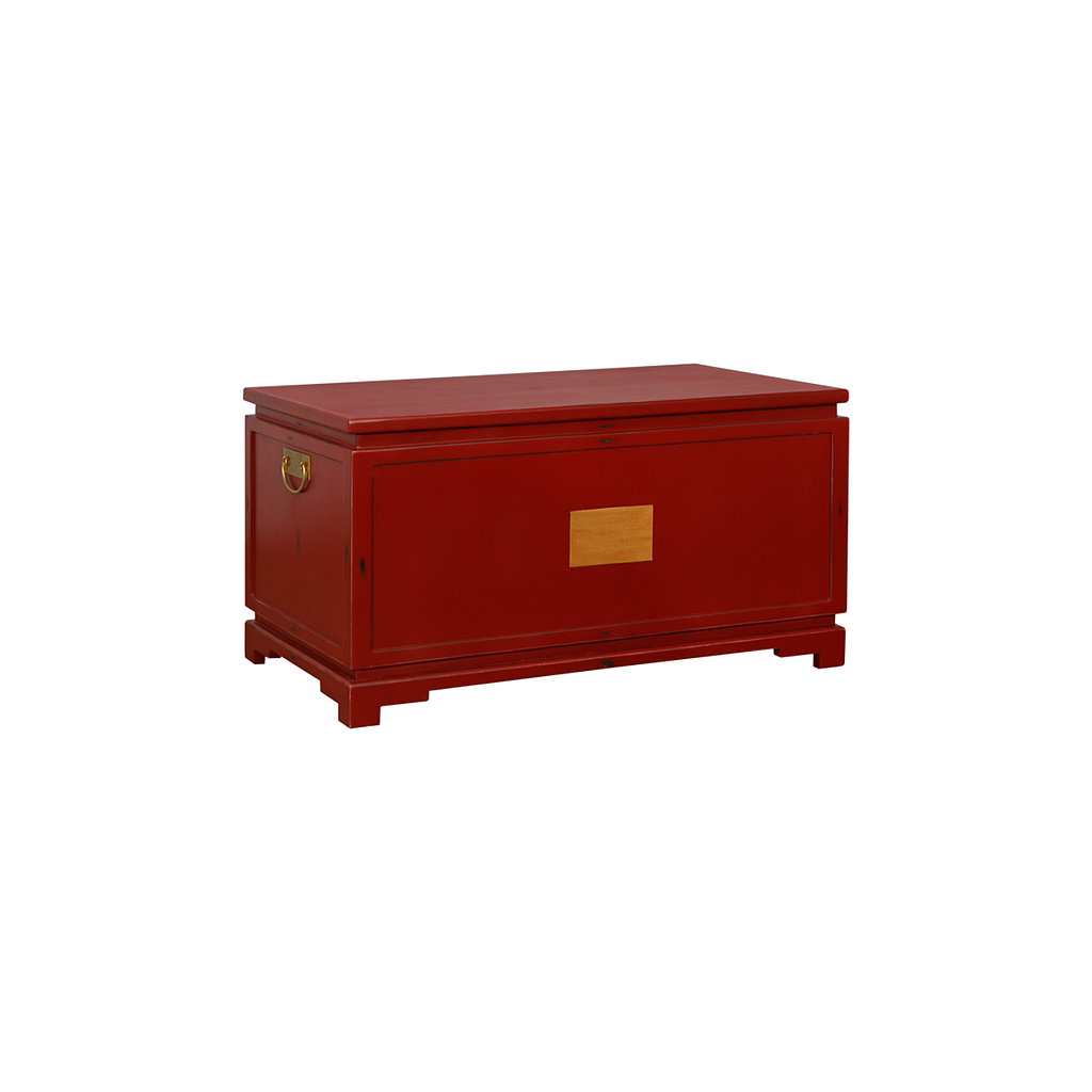 NANKIN - Chest L90 x W50 - Patina chinese red