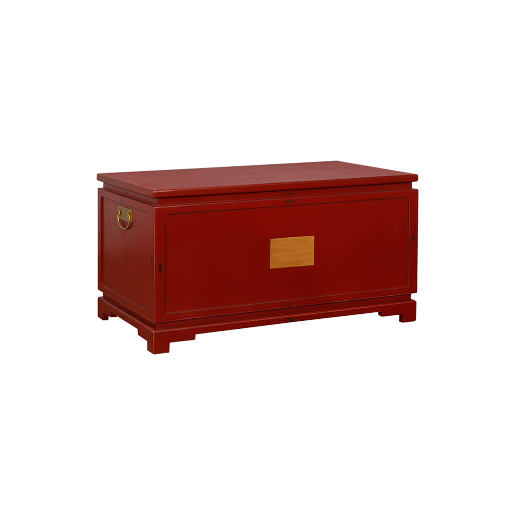NANKIN - Chest L90 x W50 - Patina chinese red