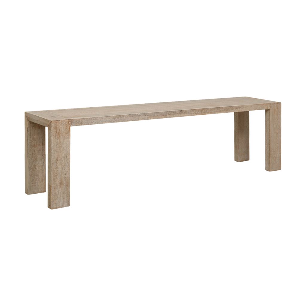 ELIO - Bench L155 - Whitened acacia