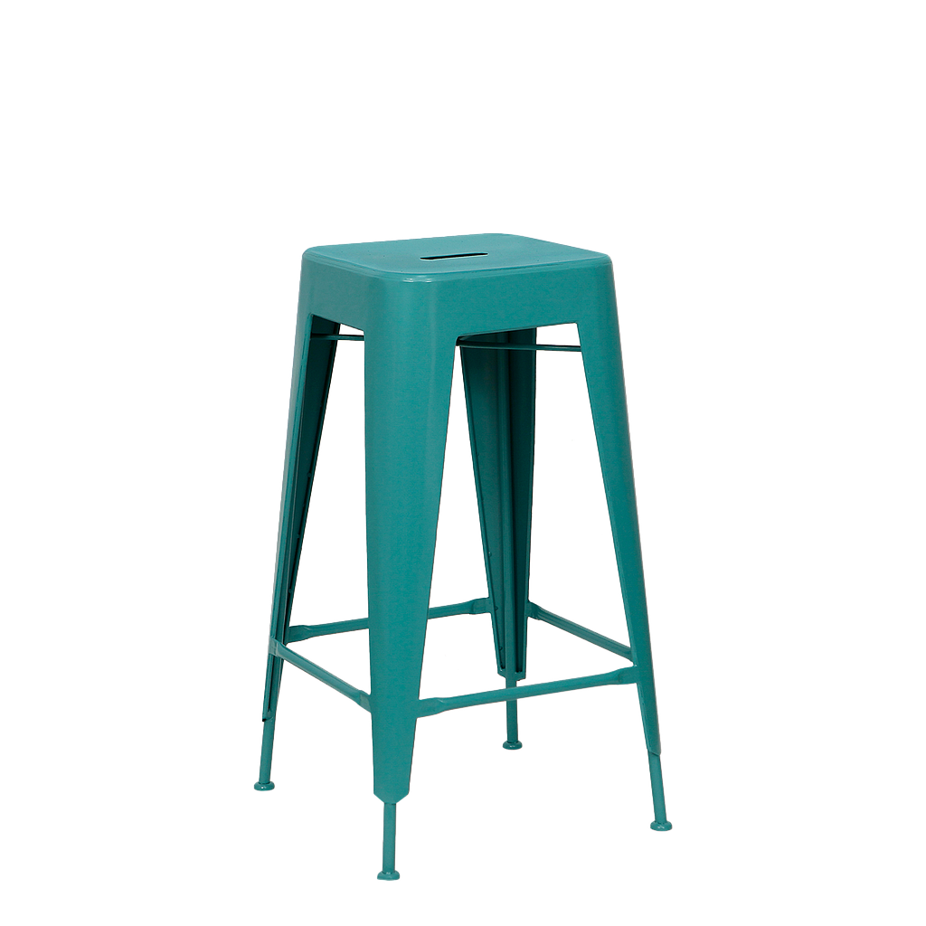 MEKA - Bar stool H75 - Water blue