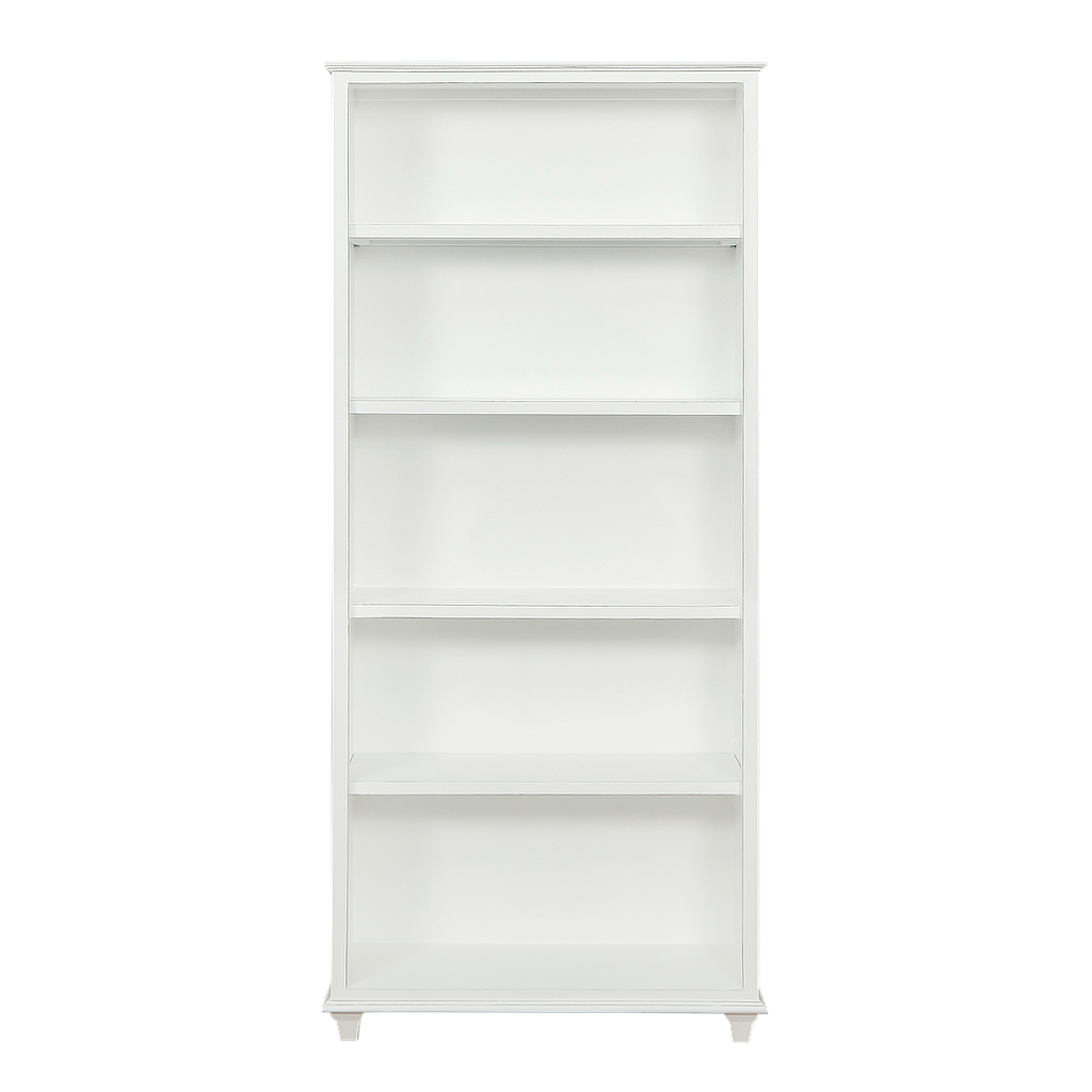 CEPHEE - Bookcase L80 x H180 - Brocante white