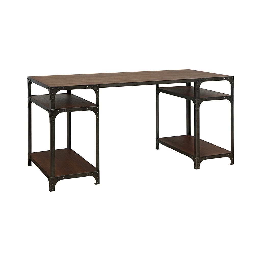 MANHATTAN - Desk L150 x W70 - Vintage anthracite and Washed antic