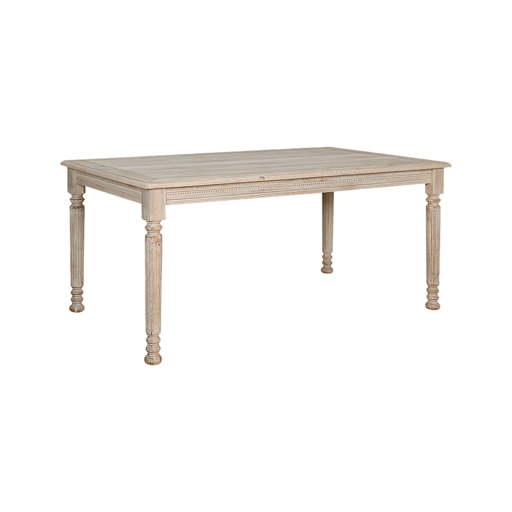 ORLEANS - Dining table L160 x W90 - Whitened acacia