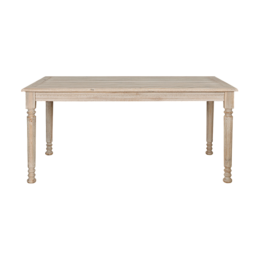 ORLEANS - Dining table L160 x W90 - Whitened acacia