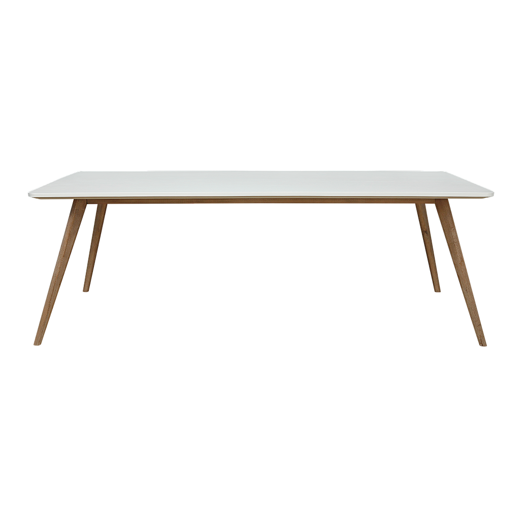 MATIJA - Dining table L220 x W100 - Toffee and White