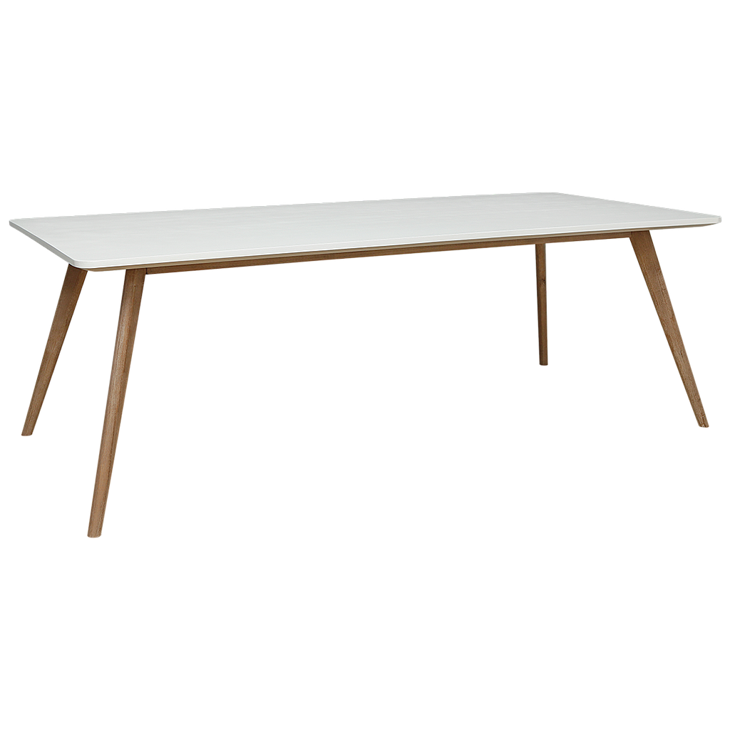 MATIJA - Dining table L220 x W100 - Toffee and White