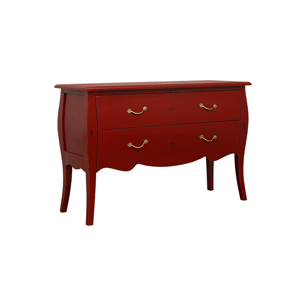 CLARCK - Chest of drawers L130 x H85 - Patina chinese red