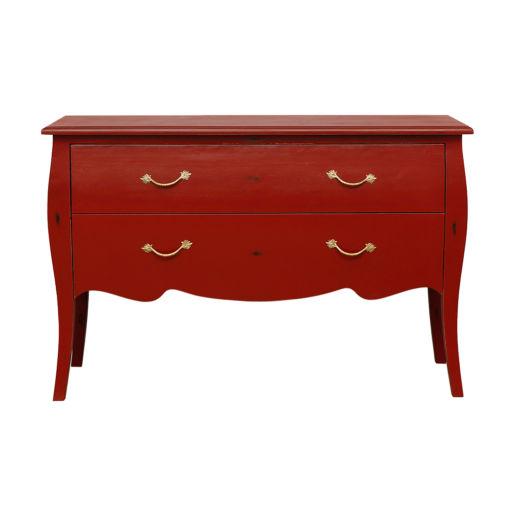 CLARCK - Chest of drawers L130 x H85 - Patina chinese red
