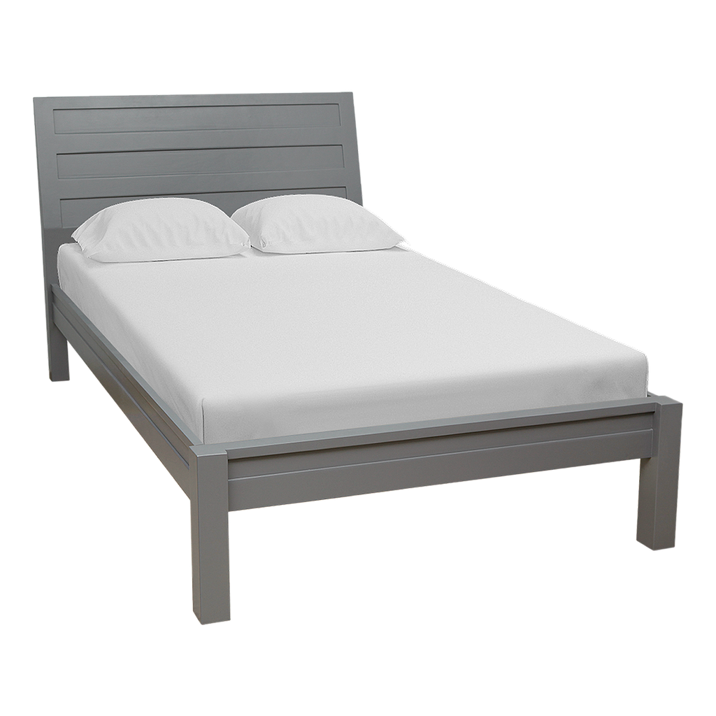 ELLIOT - Twin size bed 120x200 - Pearl grey