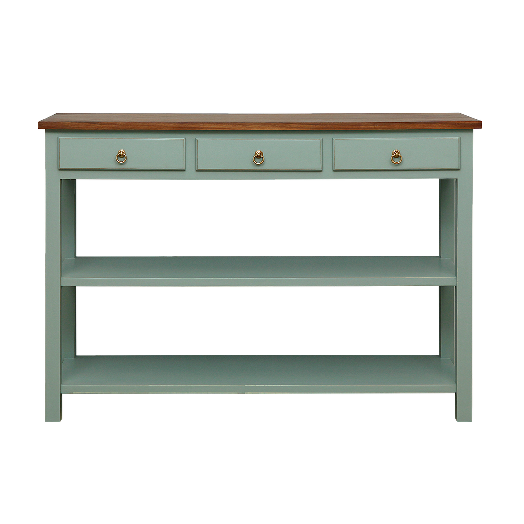 ALEX - Console table L132 - Brocante mint and Washed antic