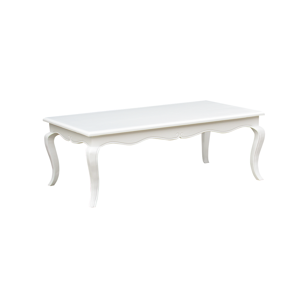 ELODIE - Coffee table L125 x W70 - Brushed white