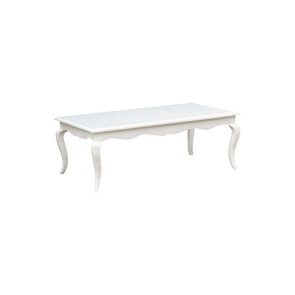 ELODIE - Coffee table L125 x W70 - Brushed white