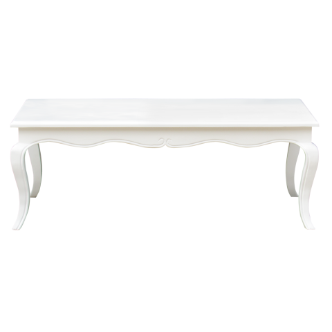 ELODIE - Coffee table L125 x H45 - Brushed white
