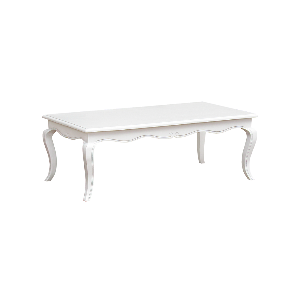 ELODIE - Coffee table L125 x W70 - Brocante white