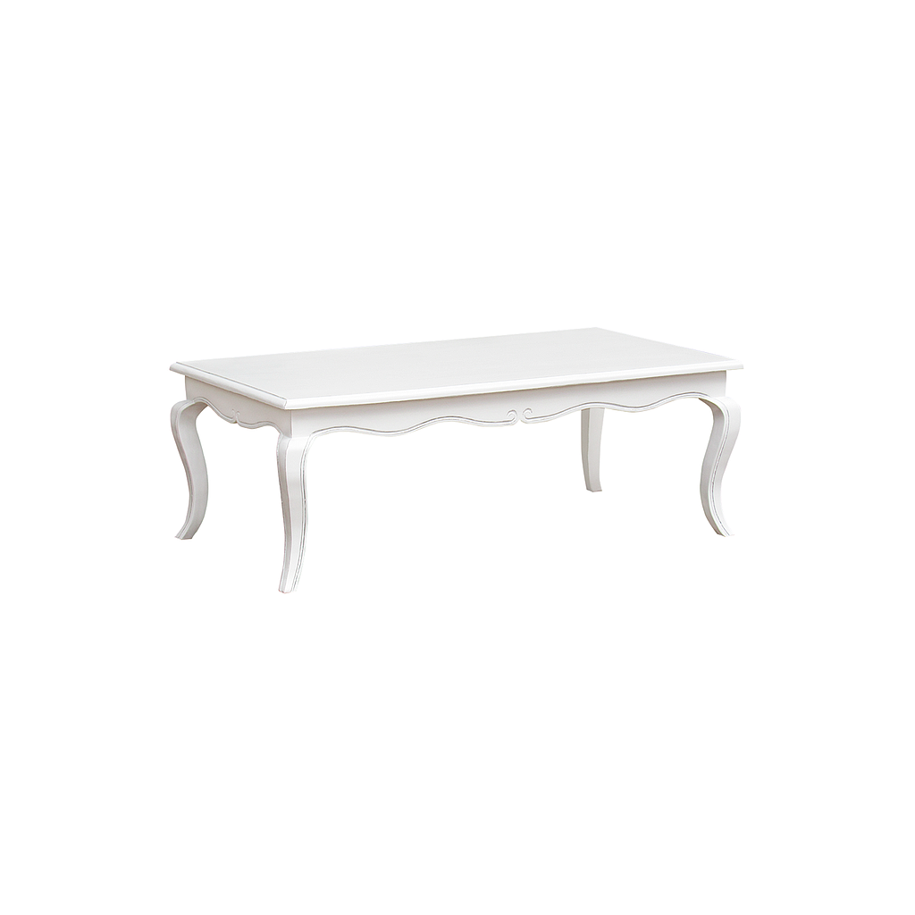 ELODIE - Coffee table L125 x W70 - Brocante white