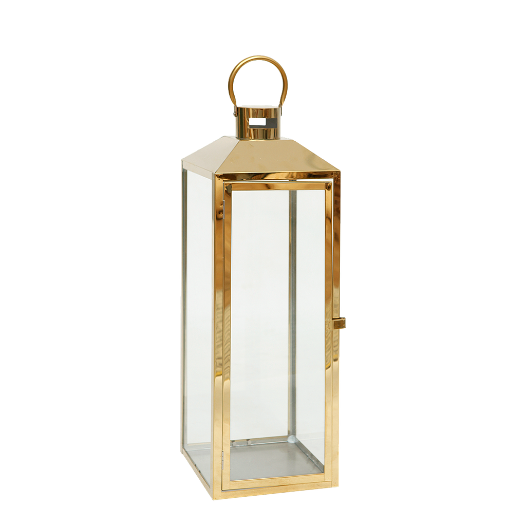 CECILE - Metal lantern H52 - Gold