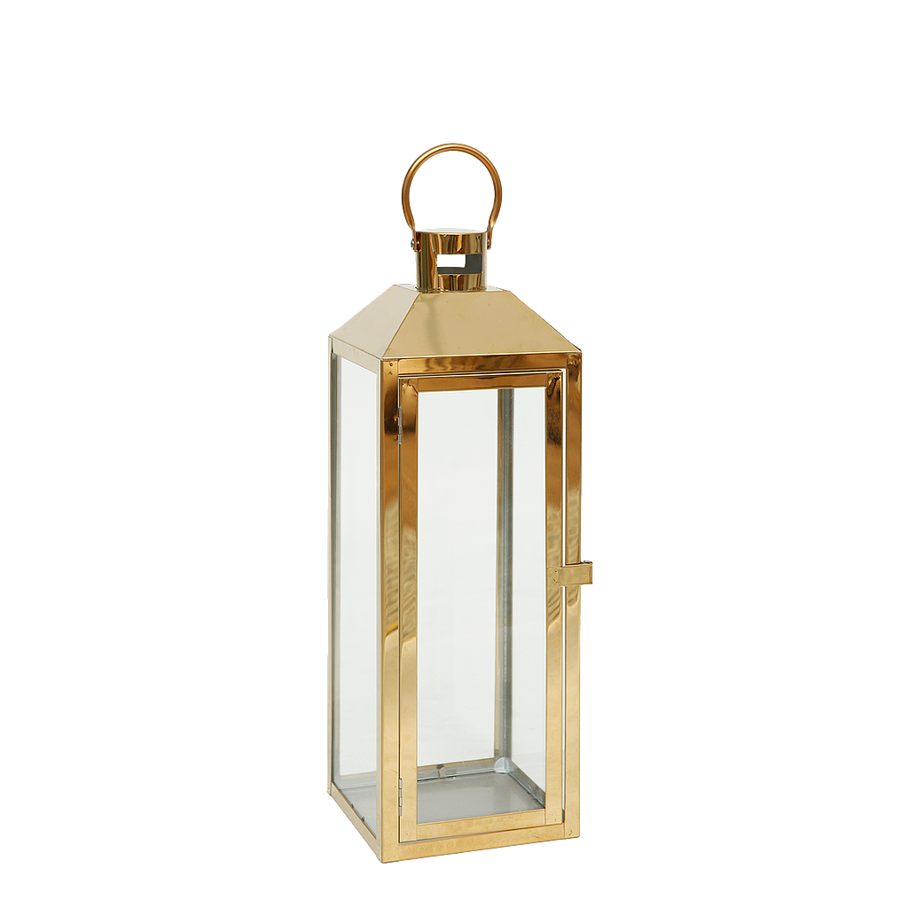 CECILE - Metal lantern H40 - Gold