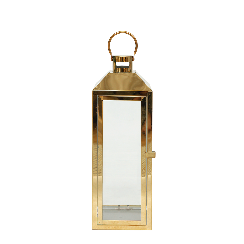 CECILE - Metal lantern H40 - Gold