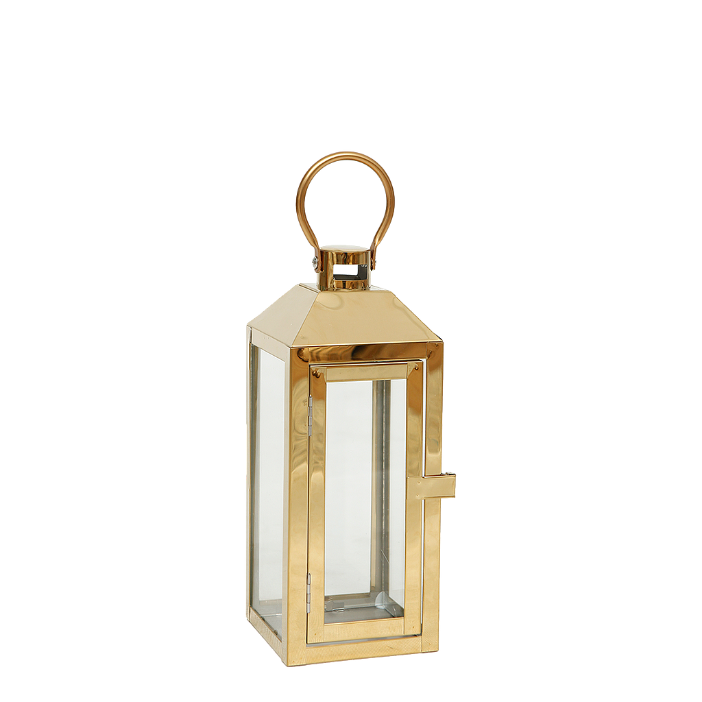 CECILE - Metal lantern H26 - Gold