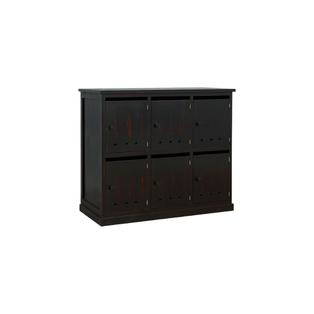 NAMUR - Shoe cabinet L97 x H85 - Shabby black