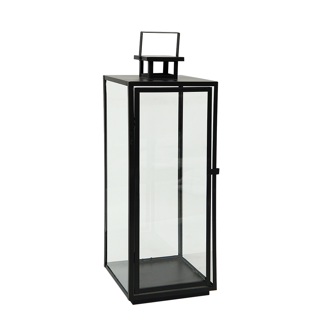 ZEI - Rectangular lantern H55 - Black