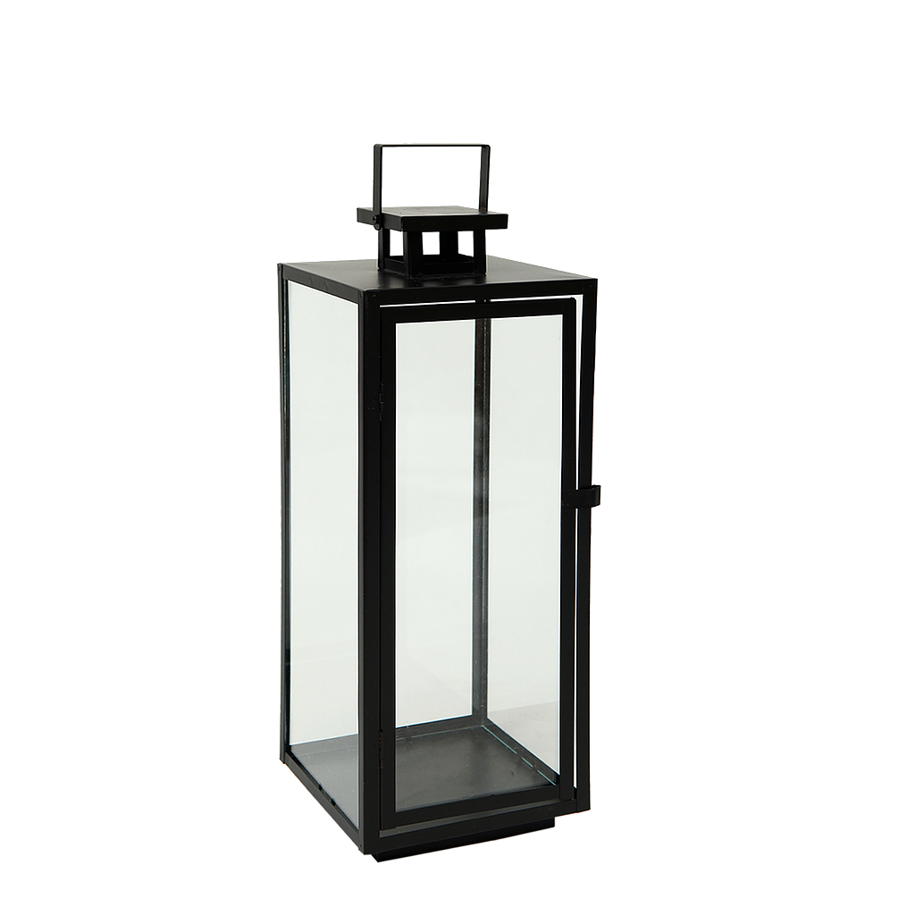 ZEI - Rectangular lantern H42 - Black