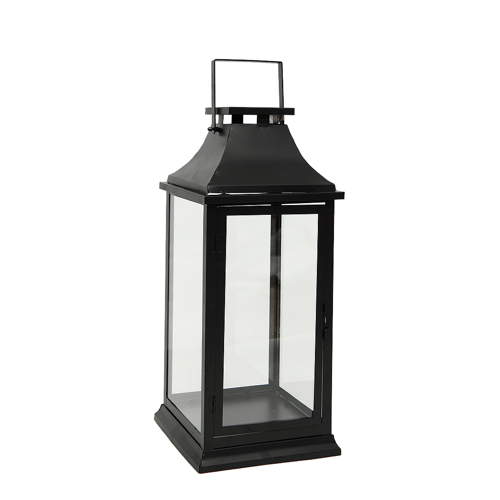 CHIBA - Metal lantern H51- Black
