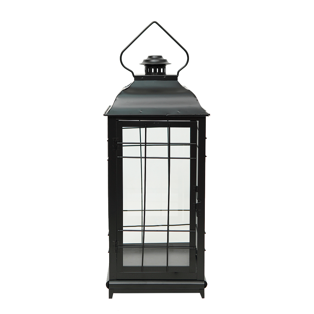 XING - Metal lantern H51 - Black