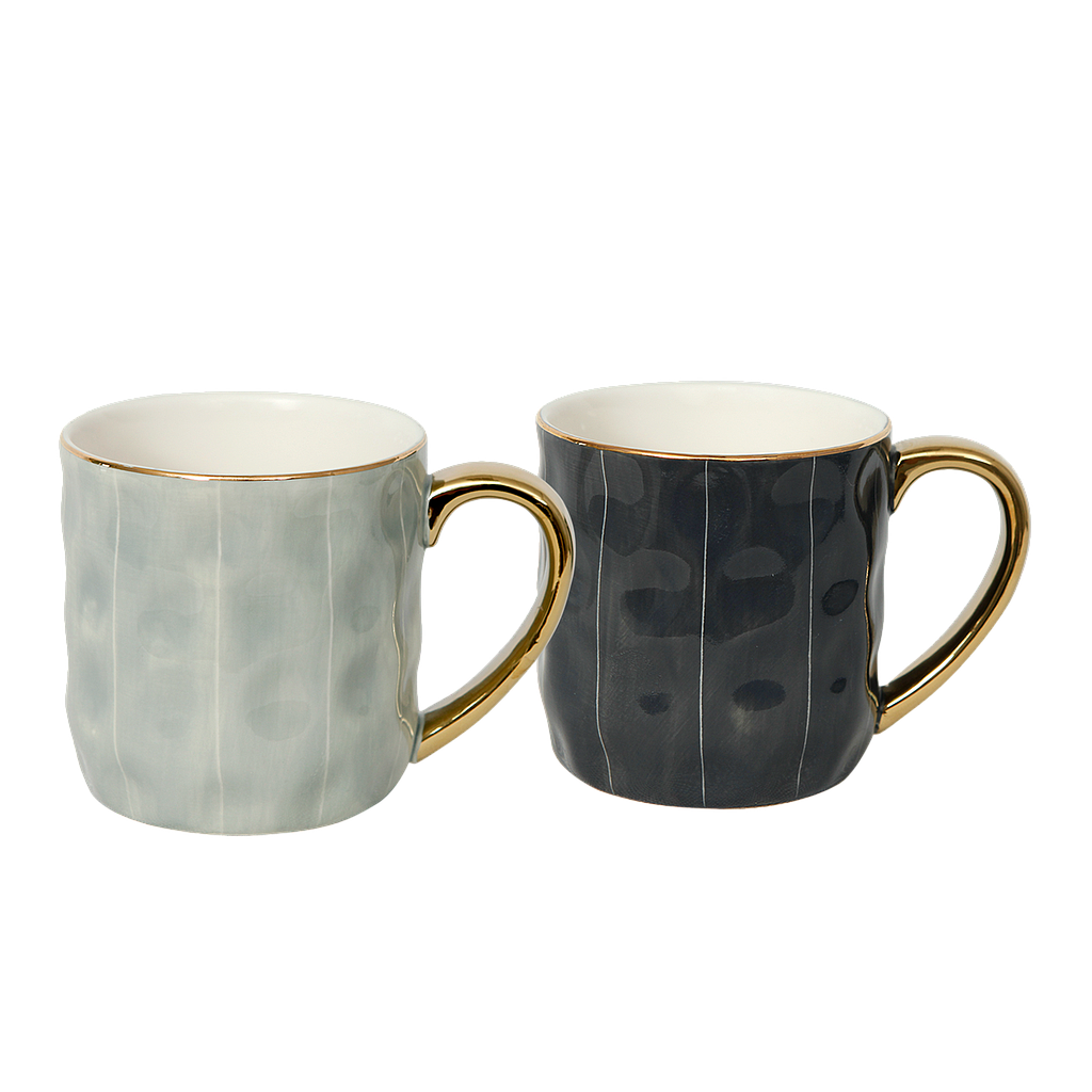 Set of 4 mugs Diam.9x H.9 - Multicolor