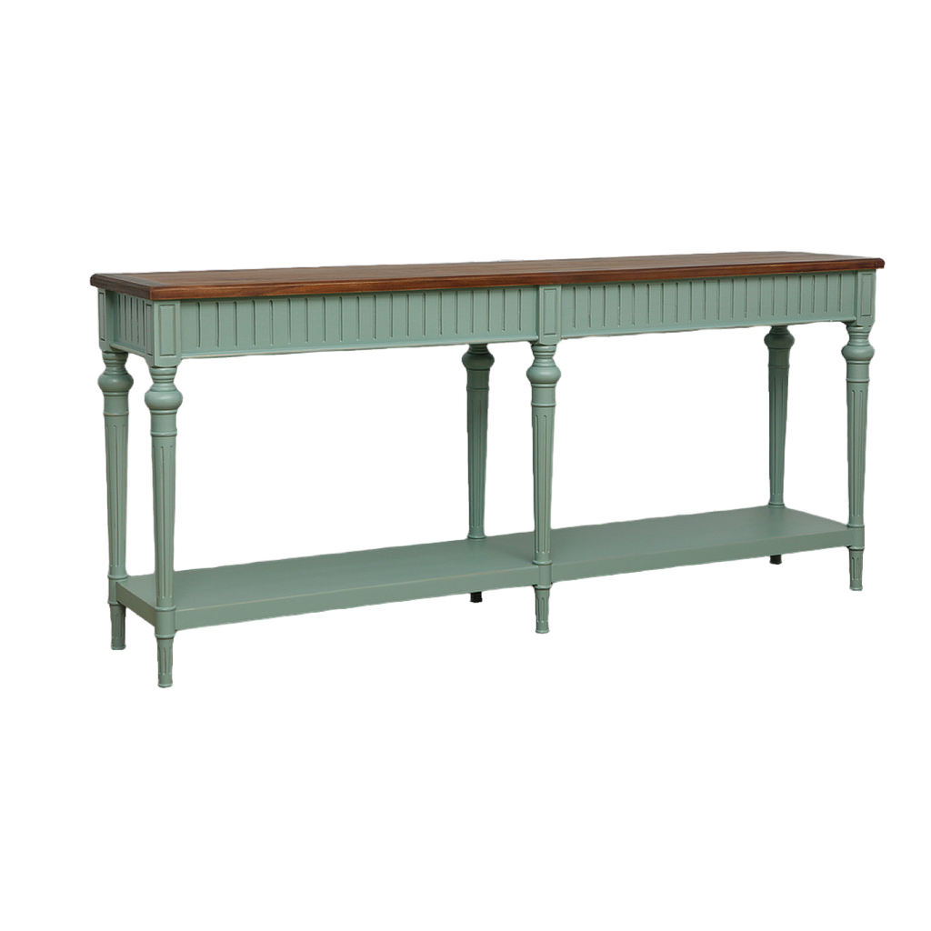 VAKO - Console table L180 - Brocante mint and Washed antic
