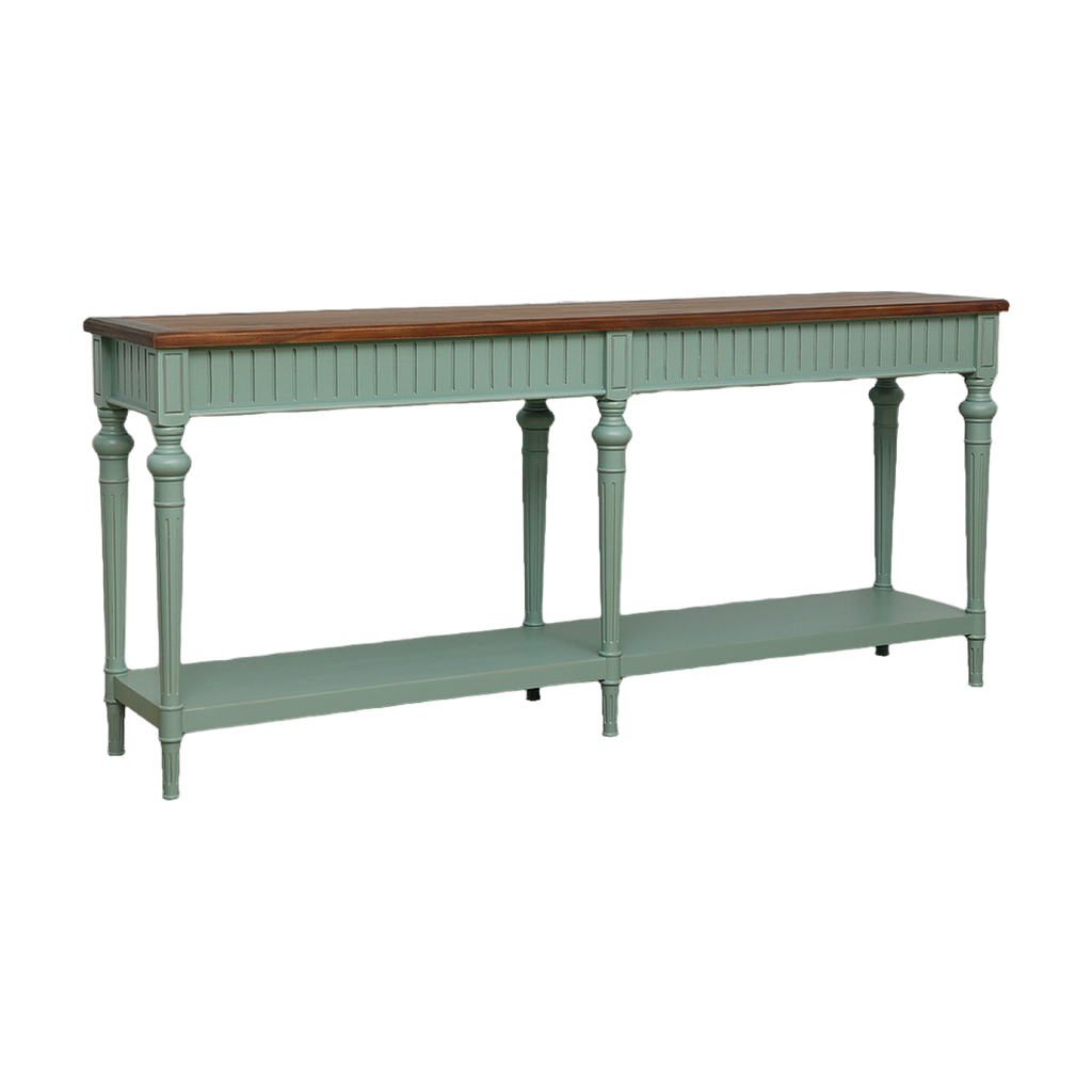 VAKO - Console table L180 - Brocante mint and Washed antic