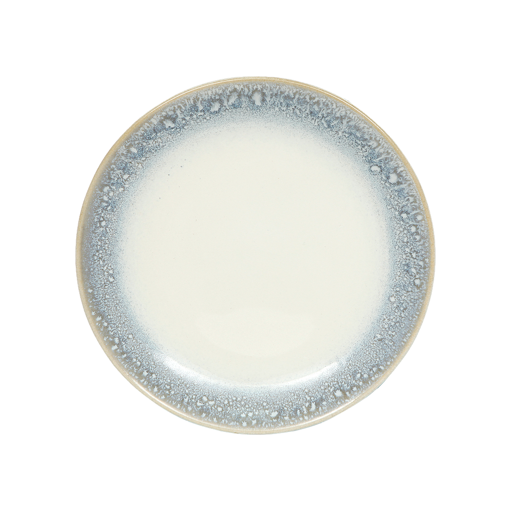 Dessert plate Diam.22 - White and blue