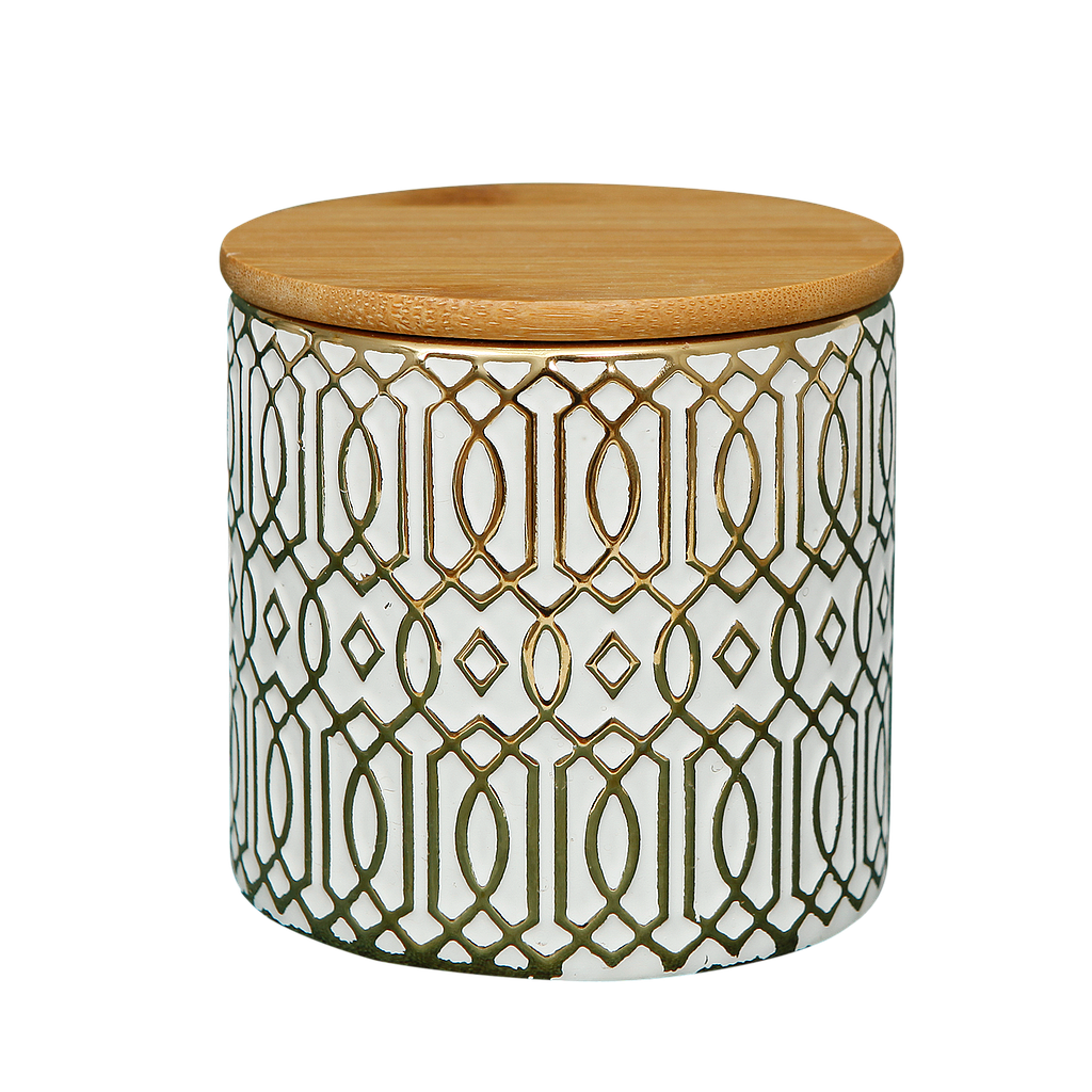 Ceramic jar H9 - Gold