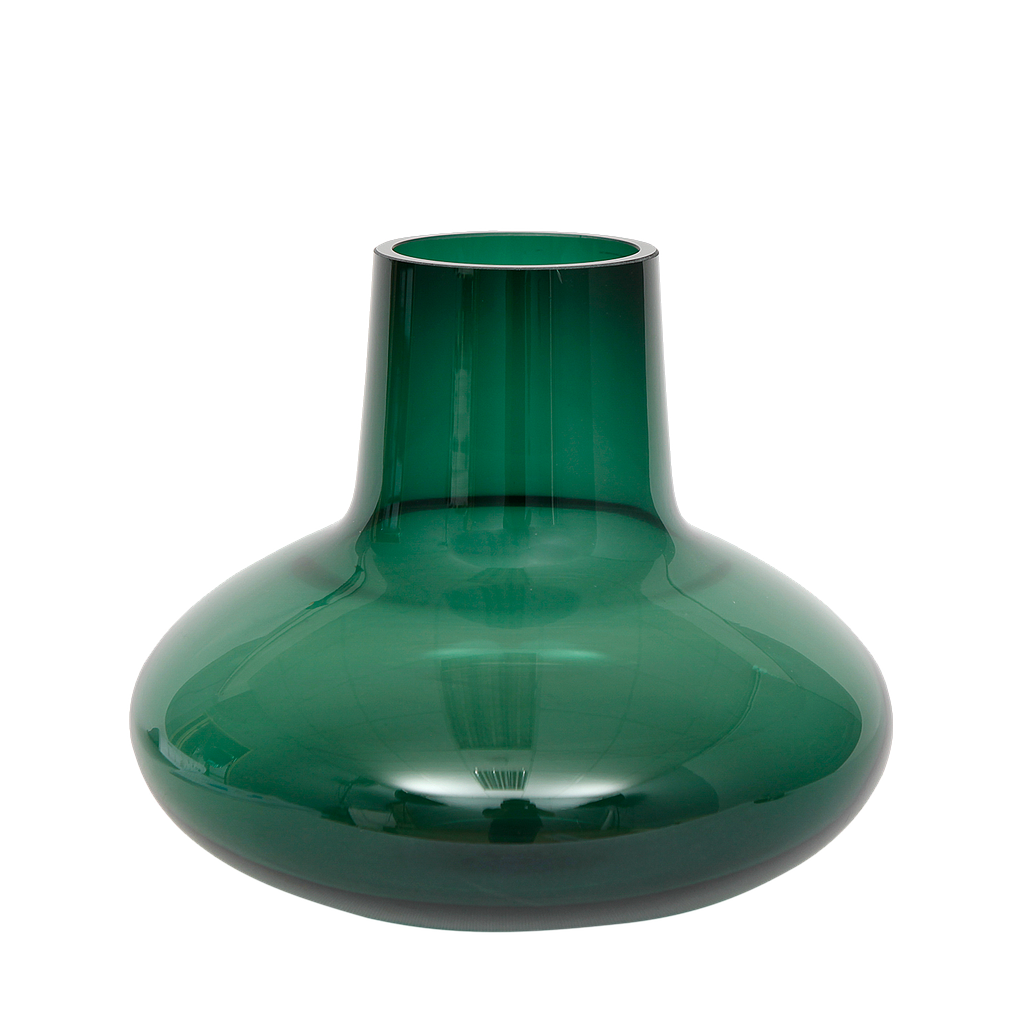 GUBAN - Glass vase H22 - Green or Blue