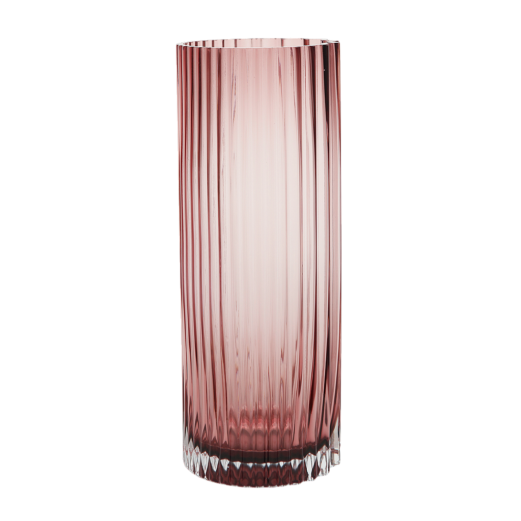 LAELIA - Glass vase Diam.12x31 - Purple Ruby