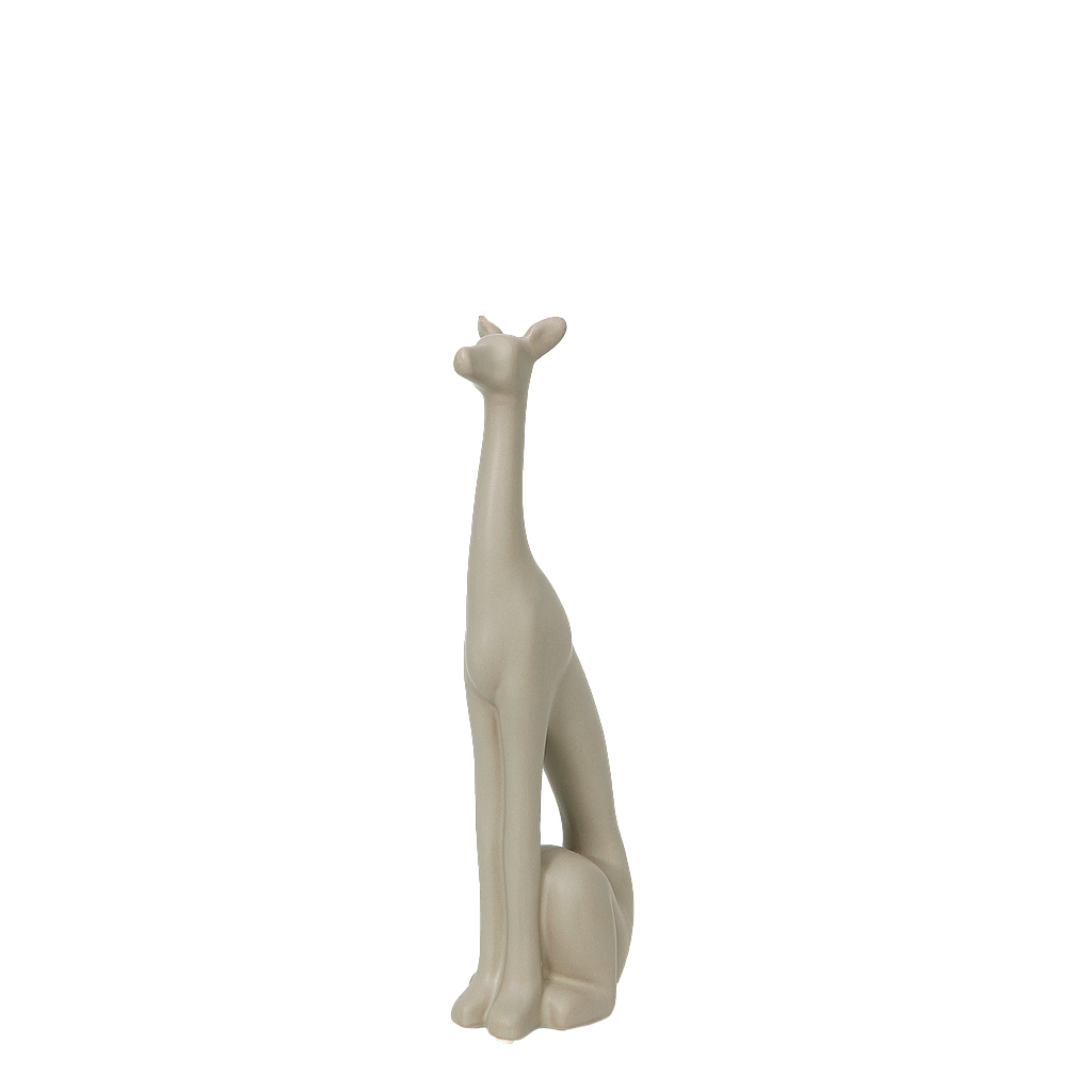 Ceramic giraffe statue H30 - Beige