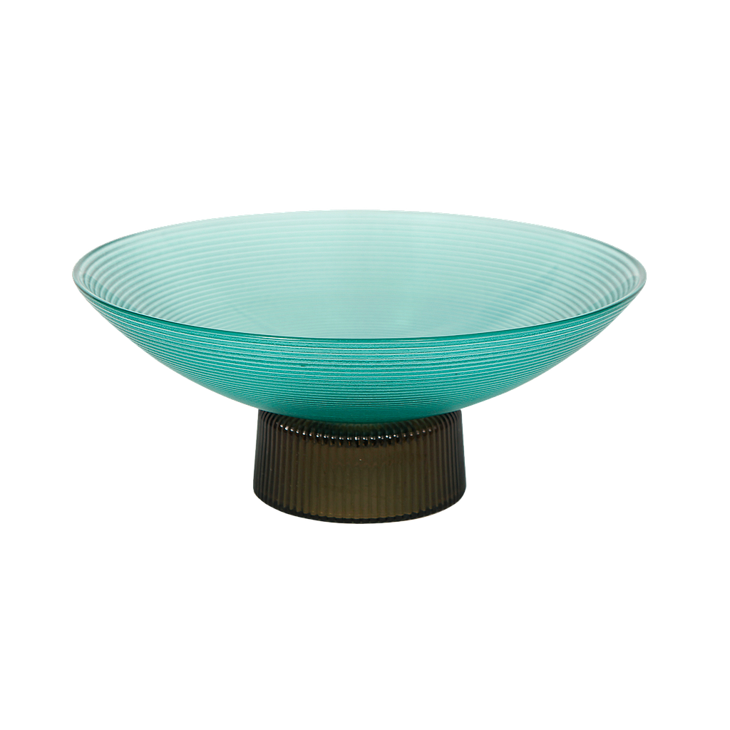 NINA - Glass fruit bowl Diam.25 - Green